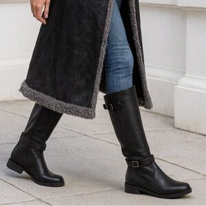 Baretraps Cassidy Black Knee High Boots | Vegan | Size 7 l New with Box